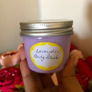 Home made Lavender Sugar body scrubs.
